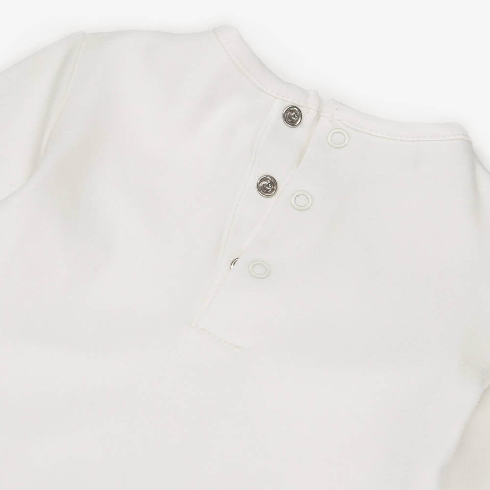 iDO-Baby Girls Knitted Cotton Dungaree Set | Childrensalon Outlet