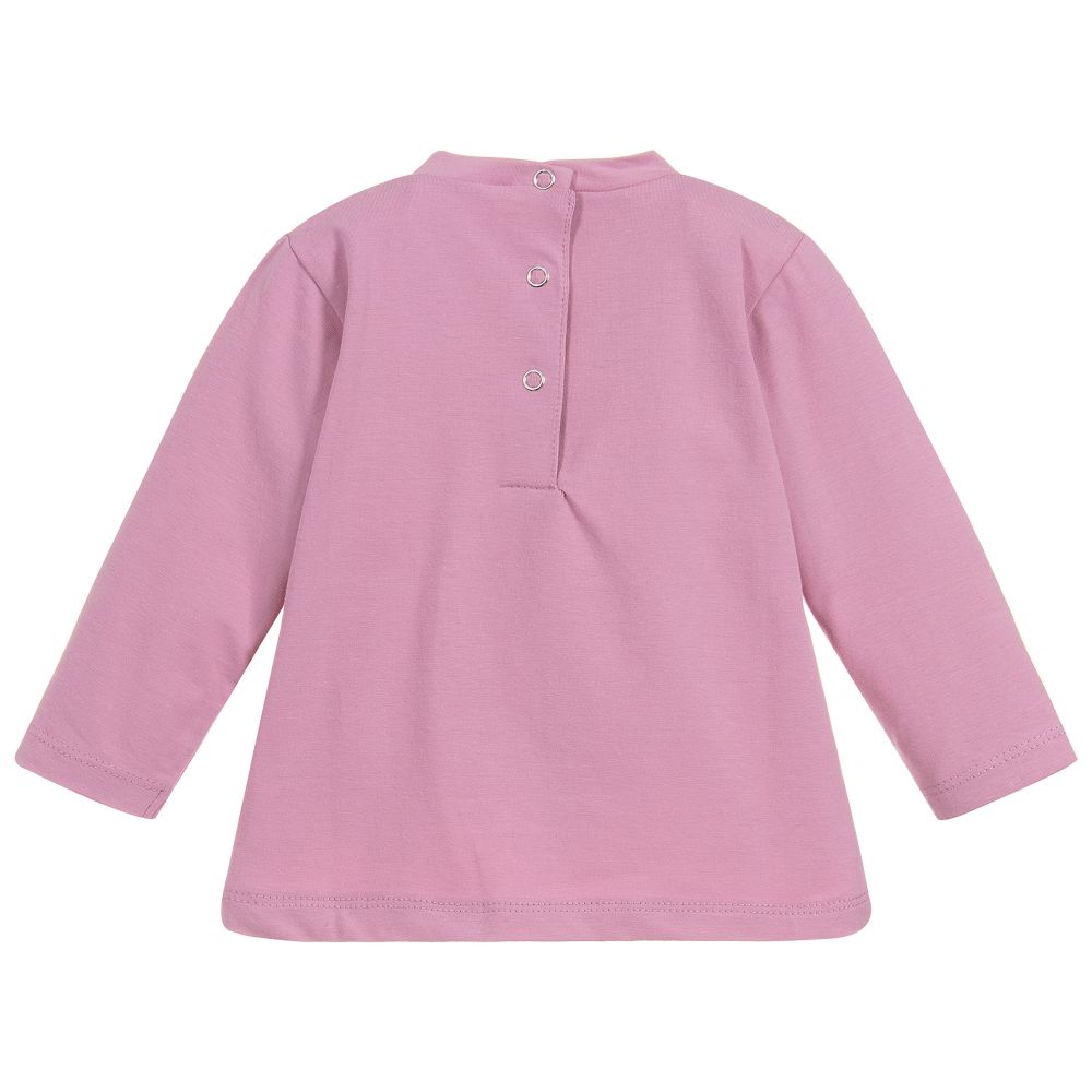 iDO Мини-Baby Girls Pink Cotton Top | Childrensalon Outlet