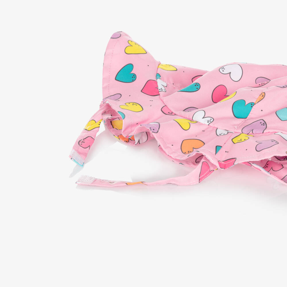 iDO-Baby Girls Pink Heart Print Swim Set | Childrensalon Outlet
