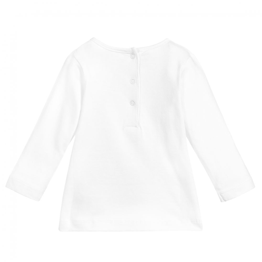 iDO Mini-توب قطن لون أبيض للمولودات | Childrensalon Outlet