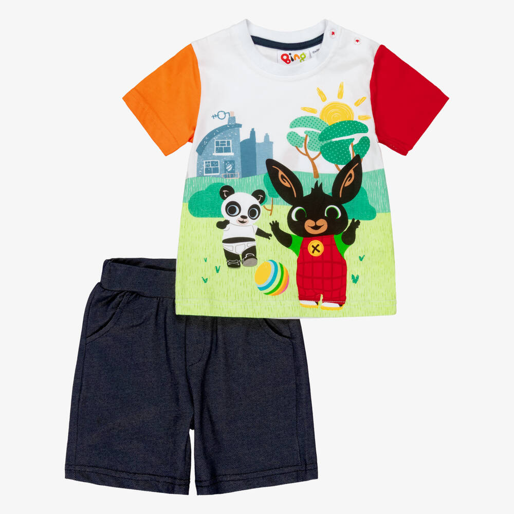 iDO Малыши-Футболка с шортами из хлопка для мальчиков | Childrensalon Outlet