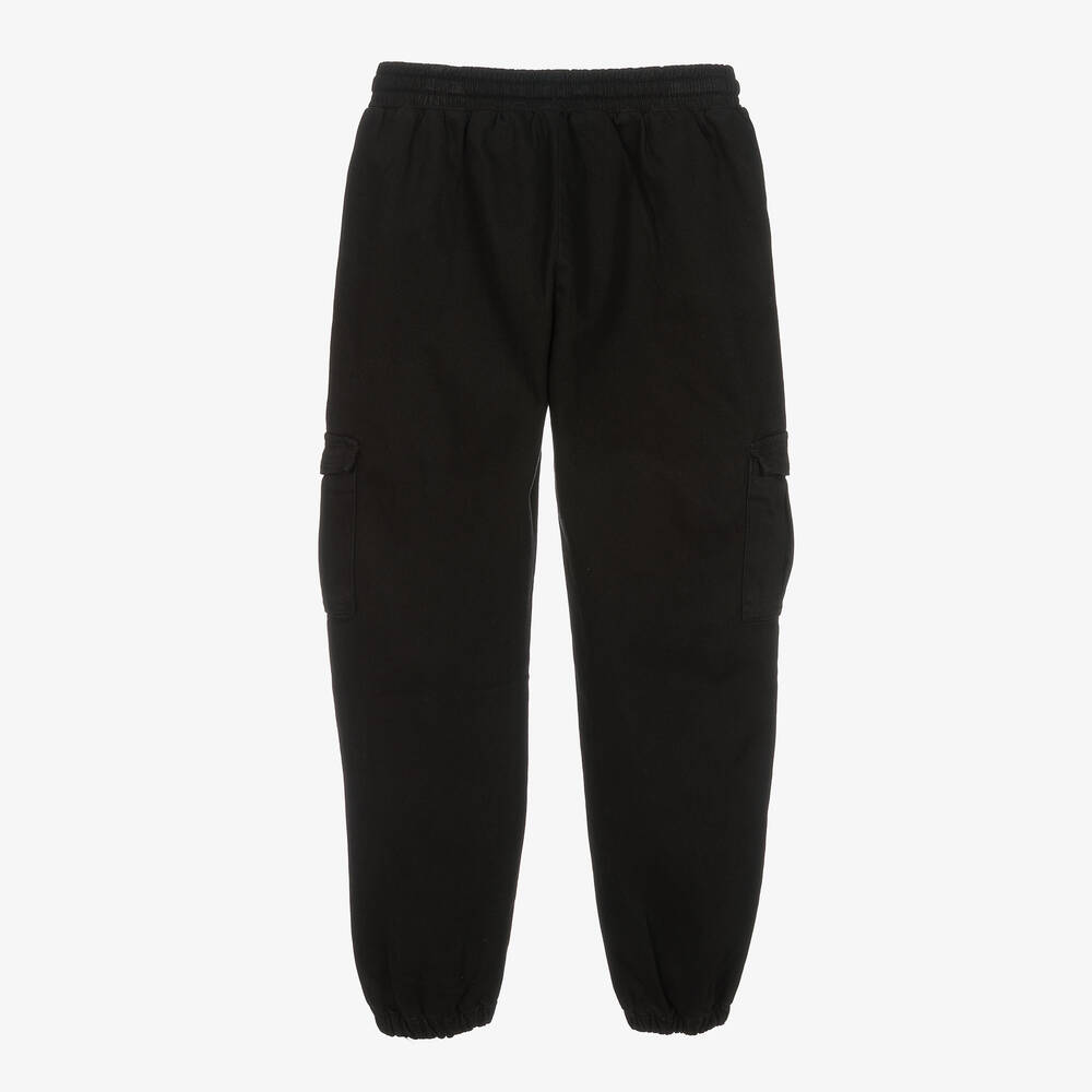 Plain black joggers junior sale