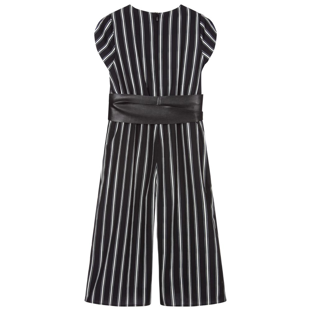 iDO Junior-جمبسوت لون أسود و عاجي للبنات | Childrensalon Outlet