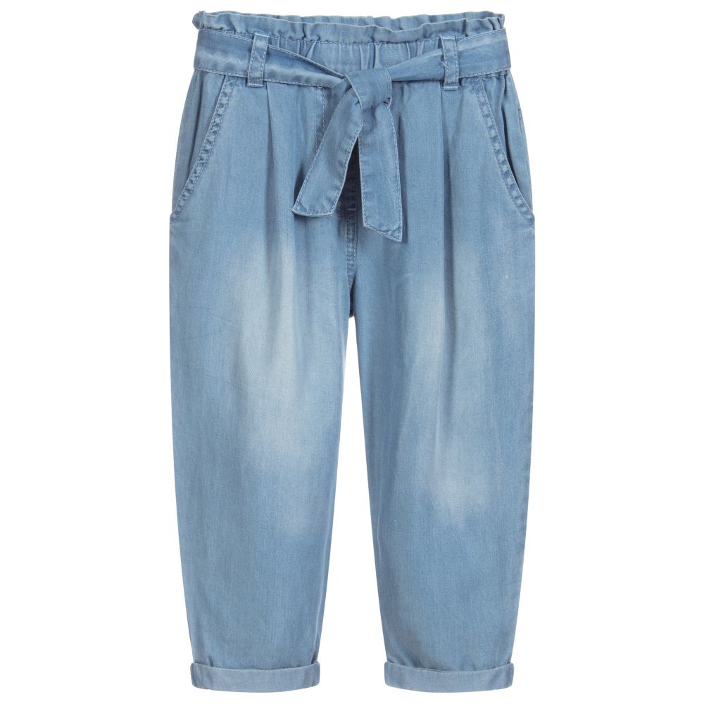 Blue chambray pants new arrivals