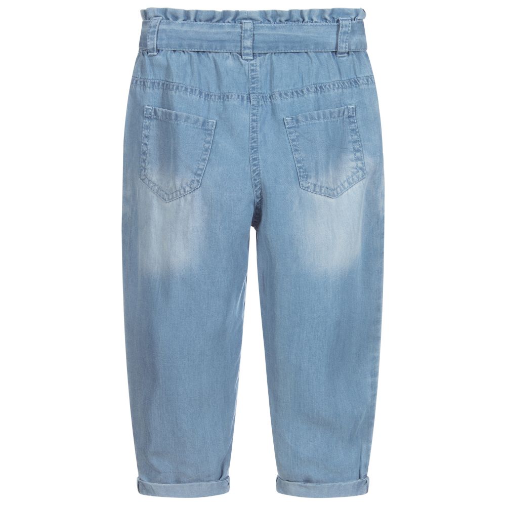 iDO Baby-Blue Chambray Trousers | Childrensalon Outlet