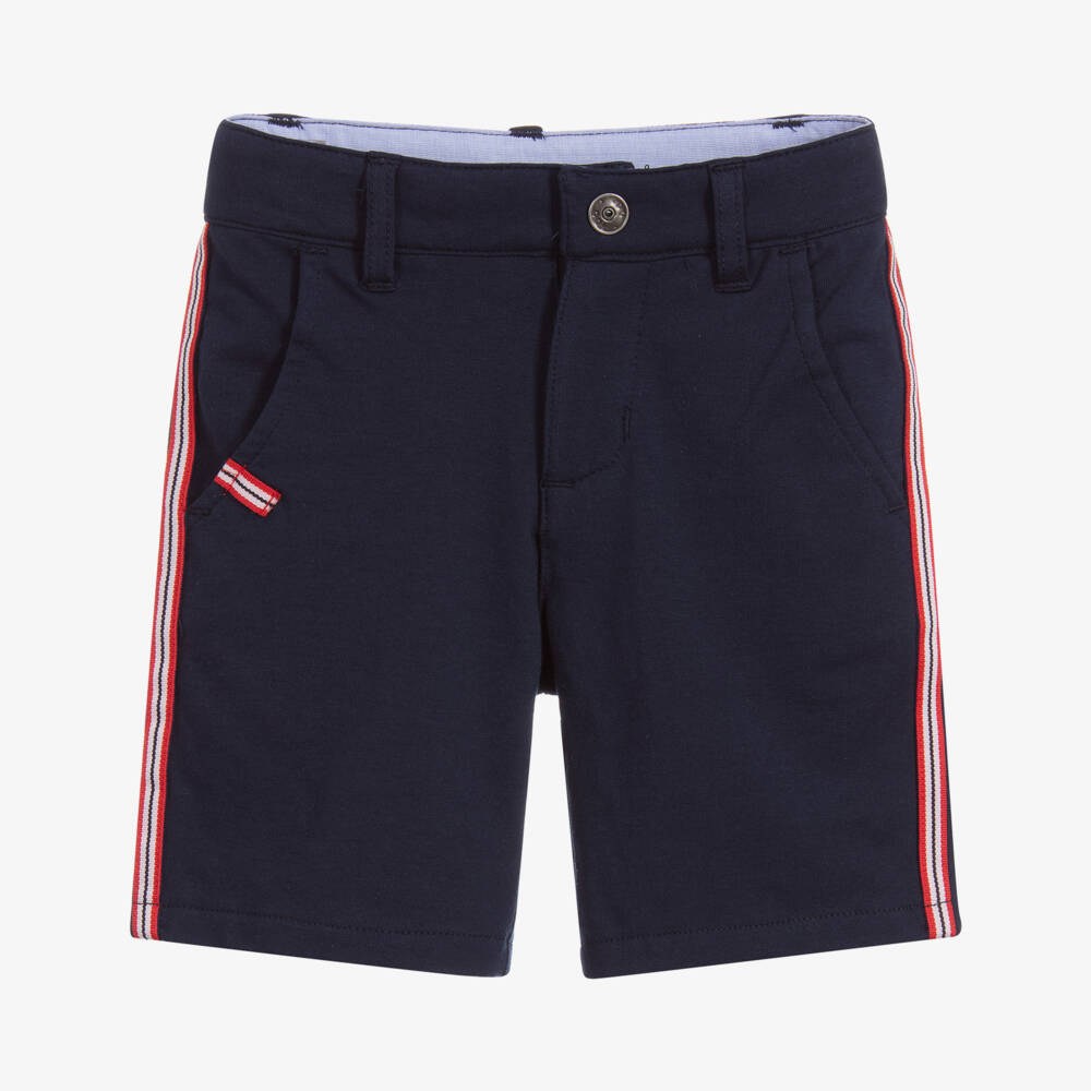 iDO Baby-Blue Cotton Jersey Shorts | Childrensalon Outlet