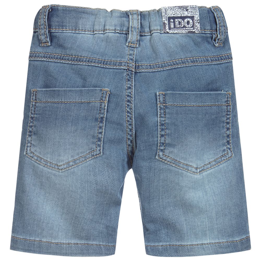 iDO Baby-شورت قطن جيرسي لون أزرق للأولاد | Childrensalon Outlet