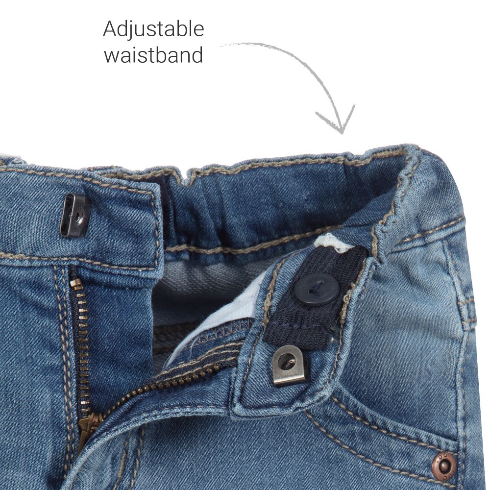 iDO Baby-شورت قطن جيرسي لون أزرق للأولاد | Childrensalon Outlet