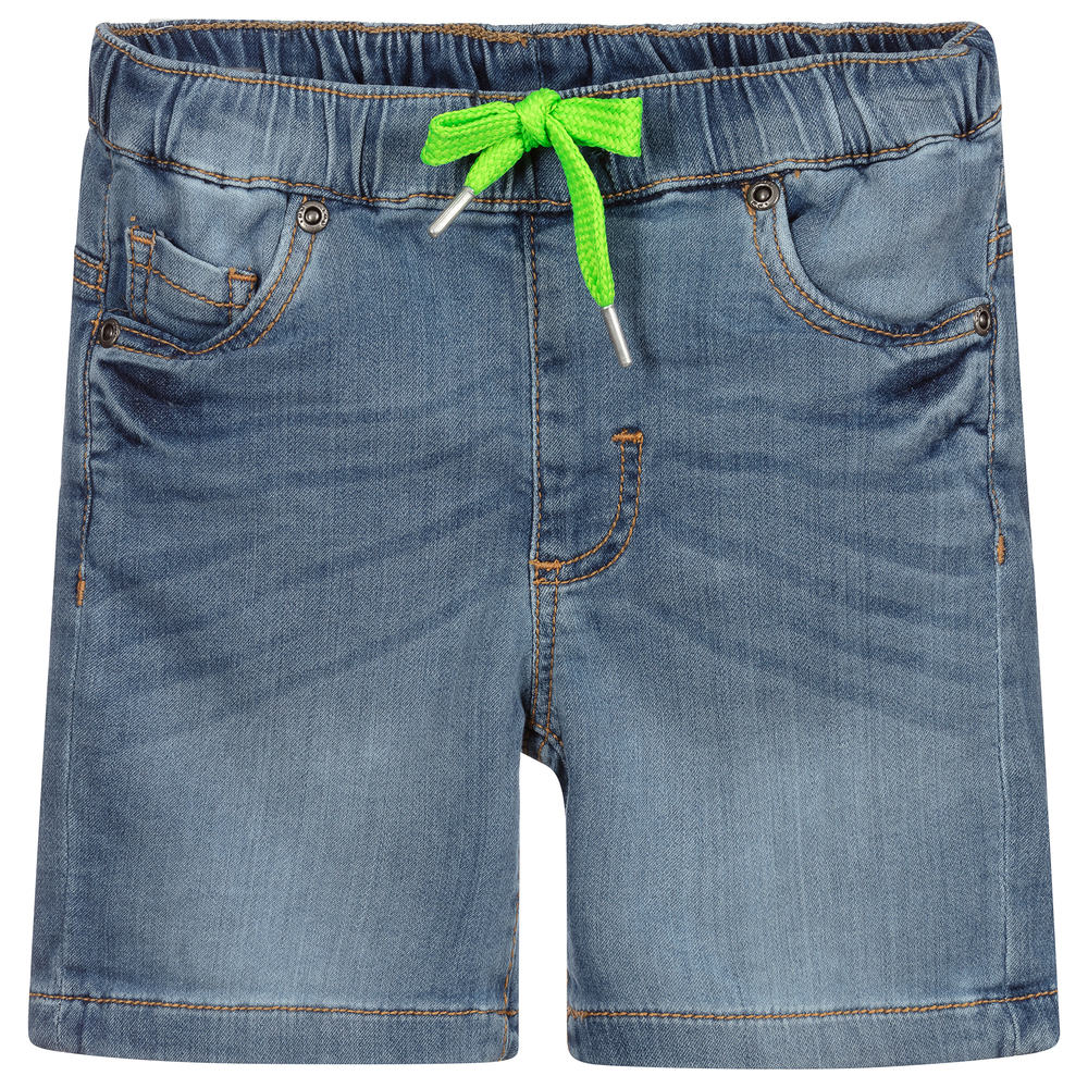 iDO Baby - Short délavé bleu en jersey effet denim | Childrensalon