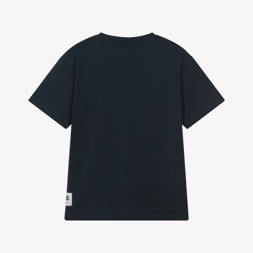iDO-Blue Logo Tab Ss T-shirt | Childrensalon Outlet