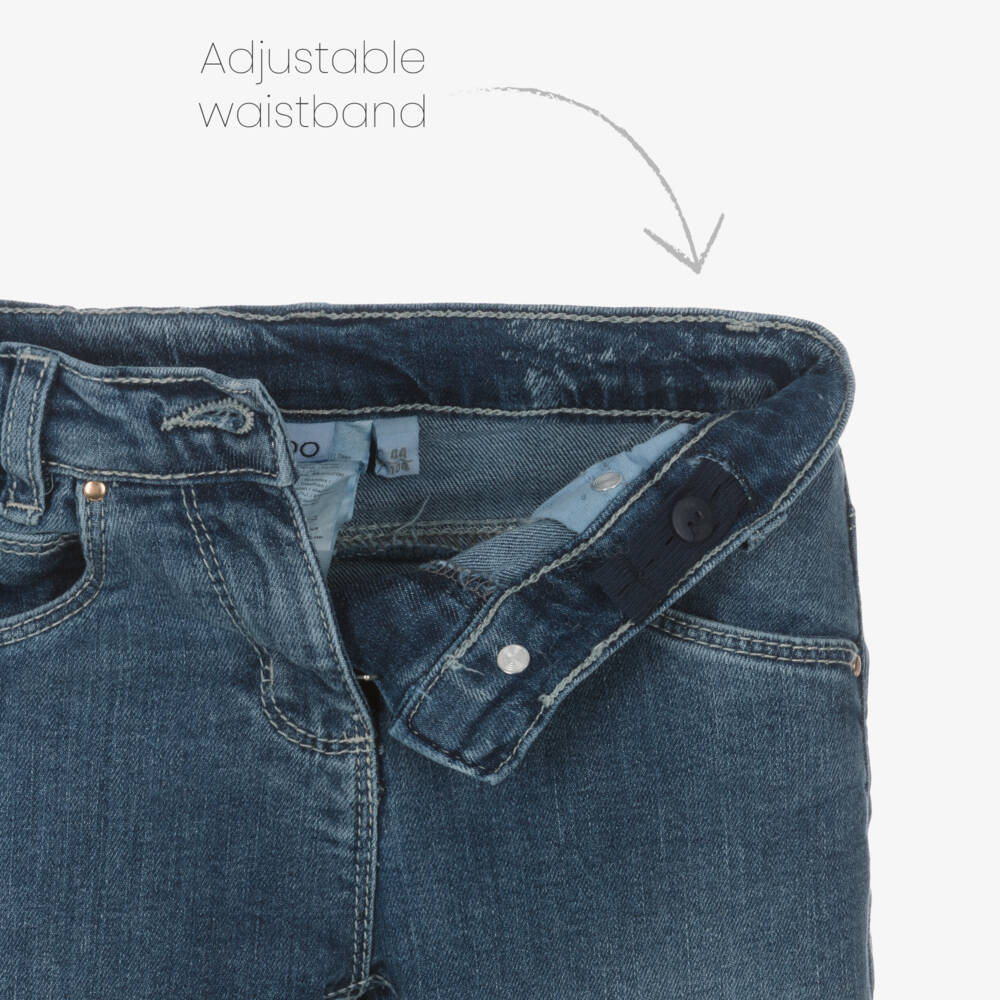 iDO-Blue Skinny Jeans With Belt | Childrensalon Outlet