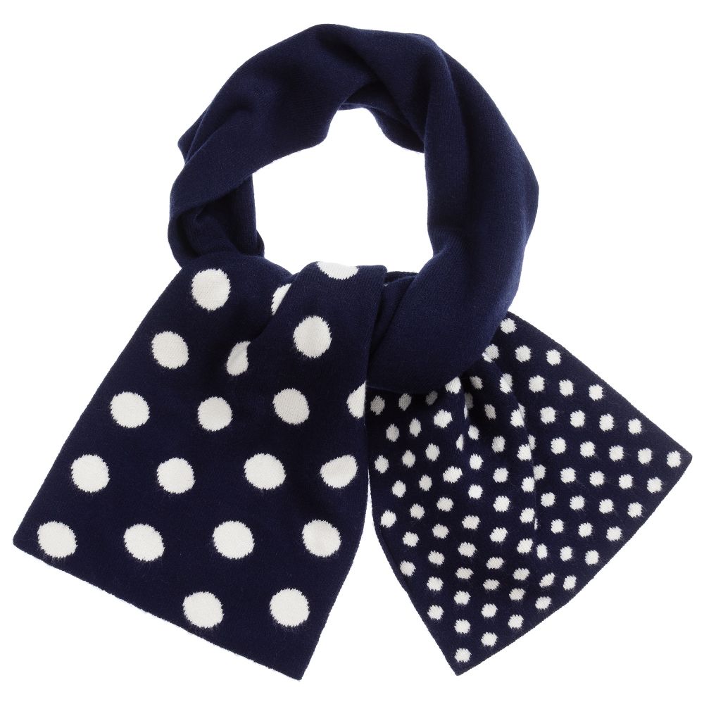iDO Baby-Blue & White Viscose Scarf | Childrensalon Outlet