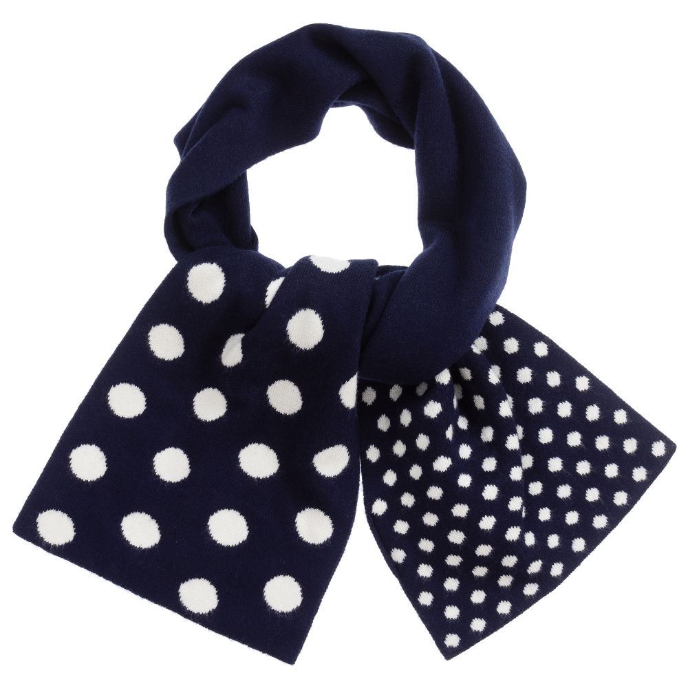 iDO Baby - Foulard bleu et blanc en viscose | Childrensalon