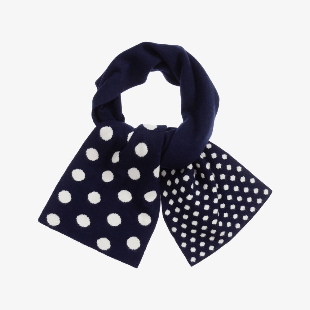iDO Baby-Blue & White Viscose Scarf | Childrensalon Outlet