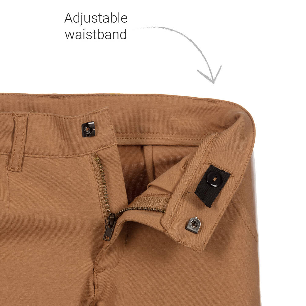 iDO Baby-شورت قطن جيرسي لون بيج للأولاد | Childrensalon Outlet