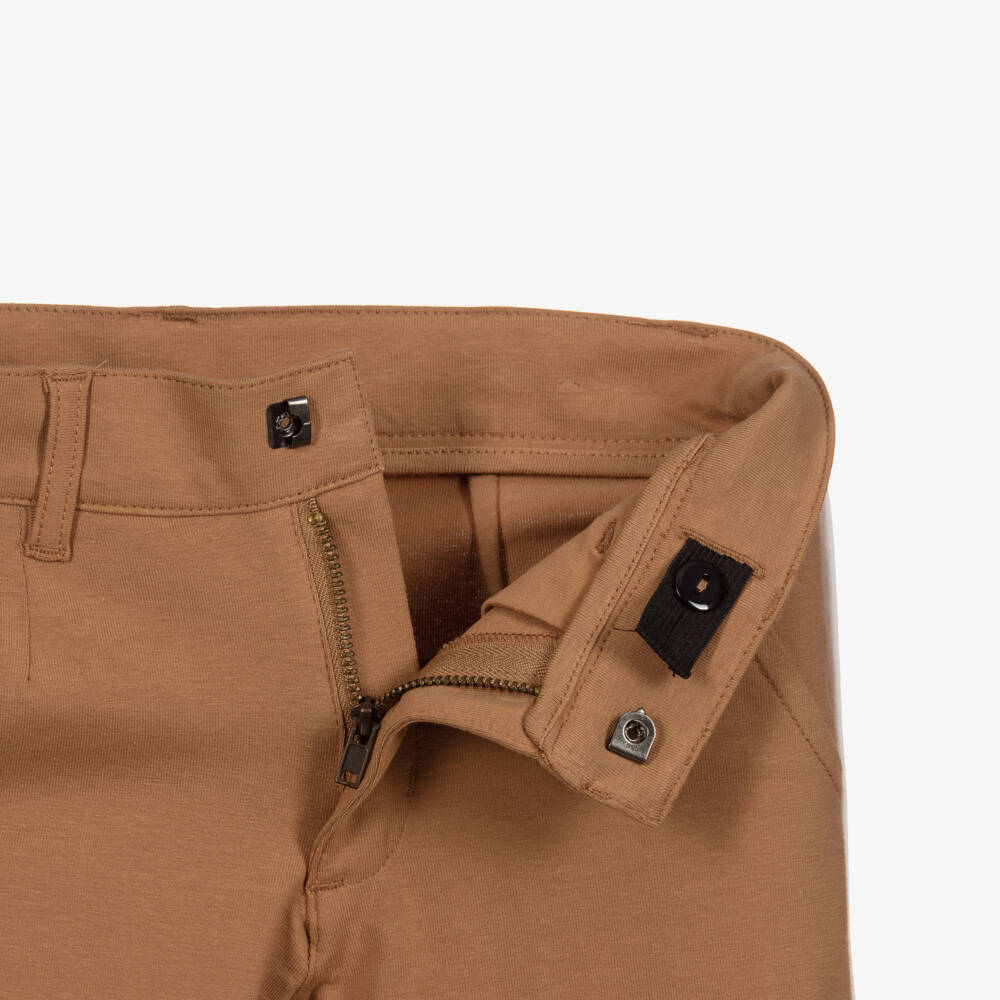 iDO Baby-Boys Beige Cotton Jersey Shorts | Childrensalon Outlet