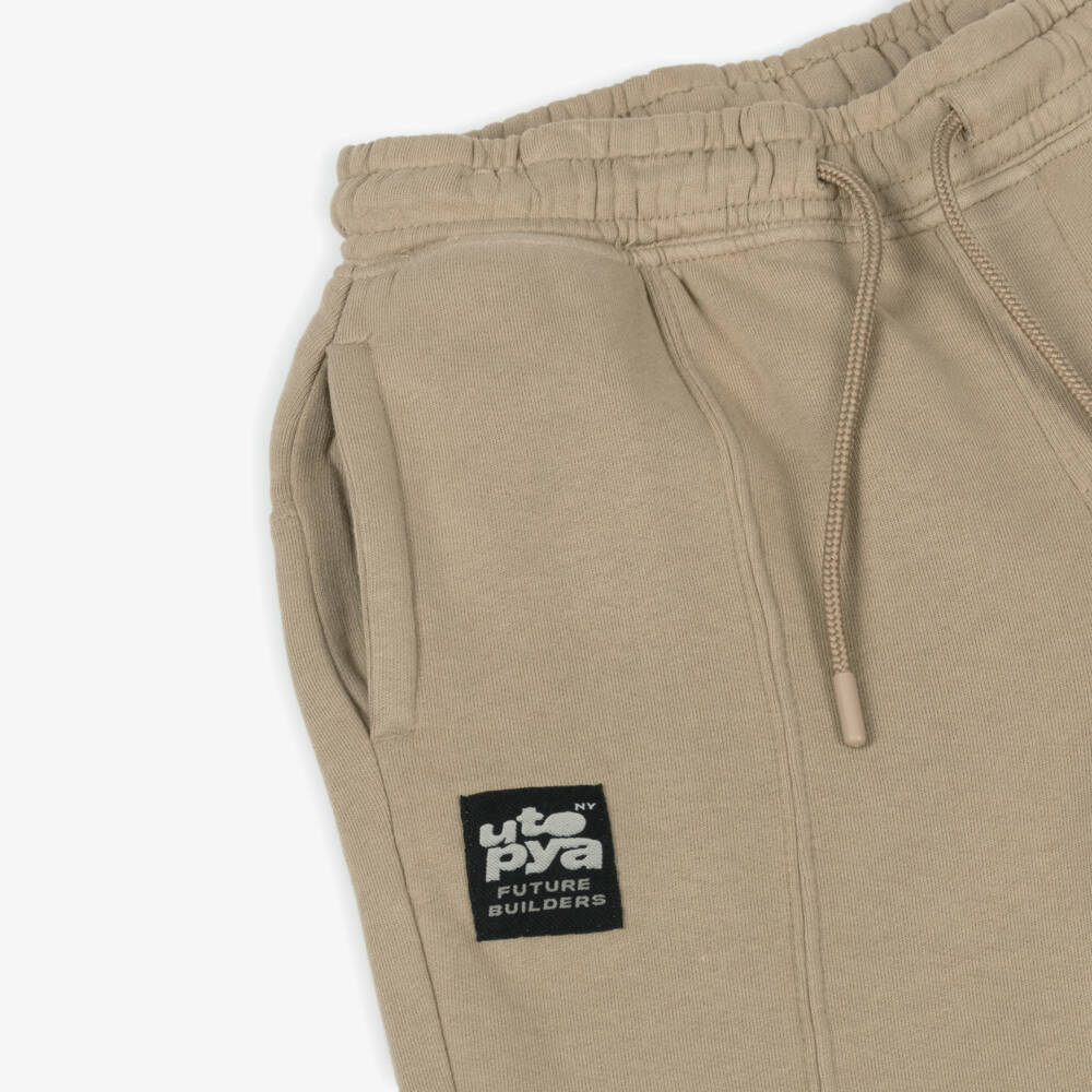 iDO-Boys Beige Cotton Utopya Joggers | Childrensalon Outlet