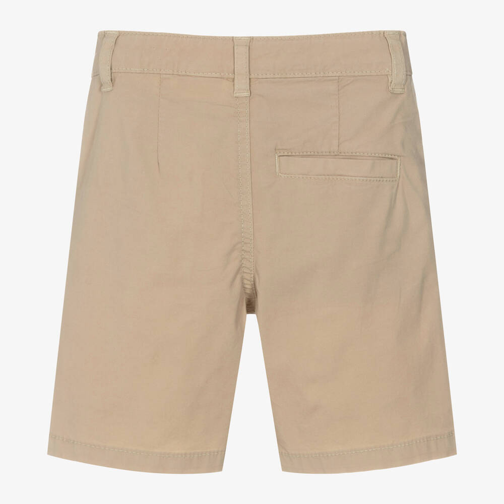iDO Малыши-Boys Beige Slim Fit Chino Shorts | Childrensalon Outlet