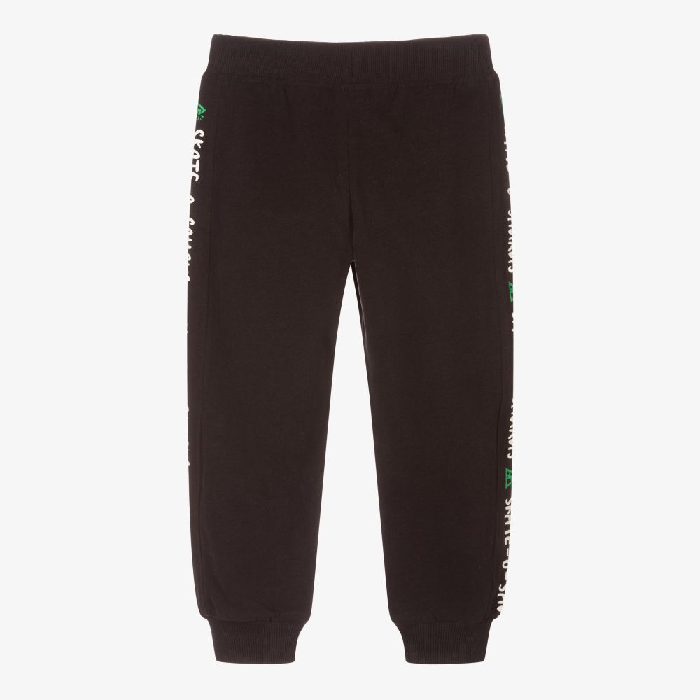 iDO Baby Boys Black Cotton Joggers Childrensalon Outlet