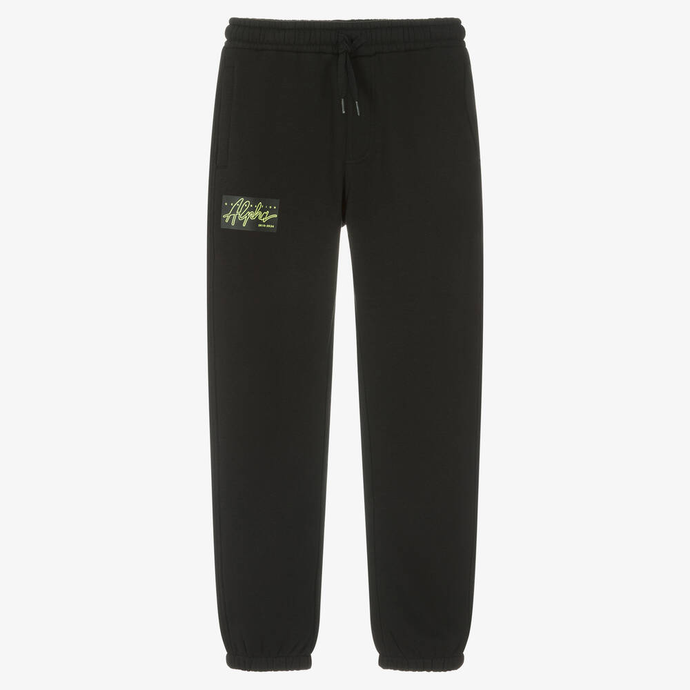 iDO Junior - Boys Black Cotton Joggers | Childrensalon