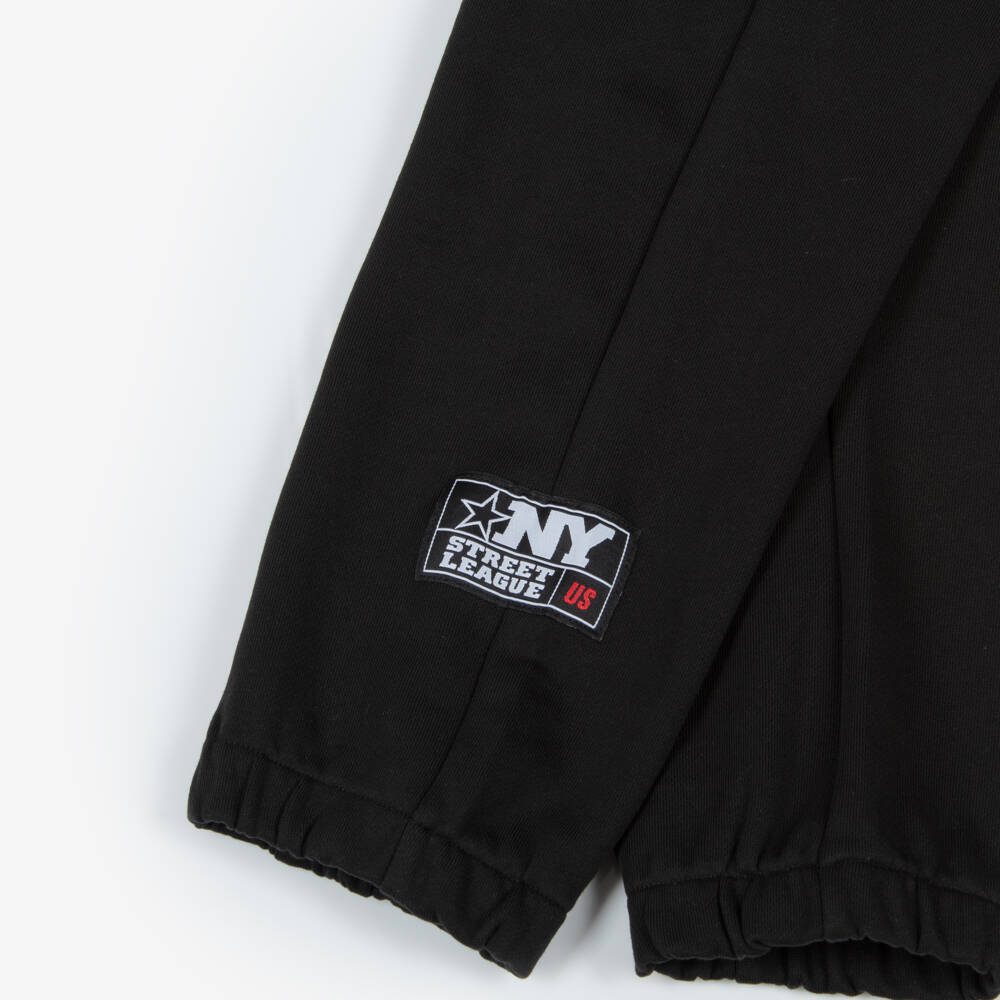 iDO-Boys Black Cotton Joggers with Cargo Pockets | Childrensalon Outlet