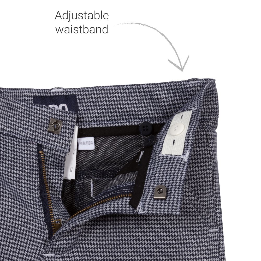 iDO Baby-Boys Blue Check Trousers | Childrensalon Outlet