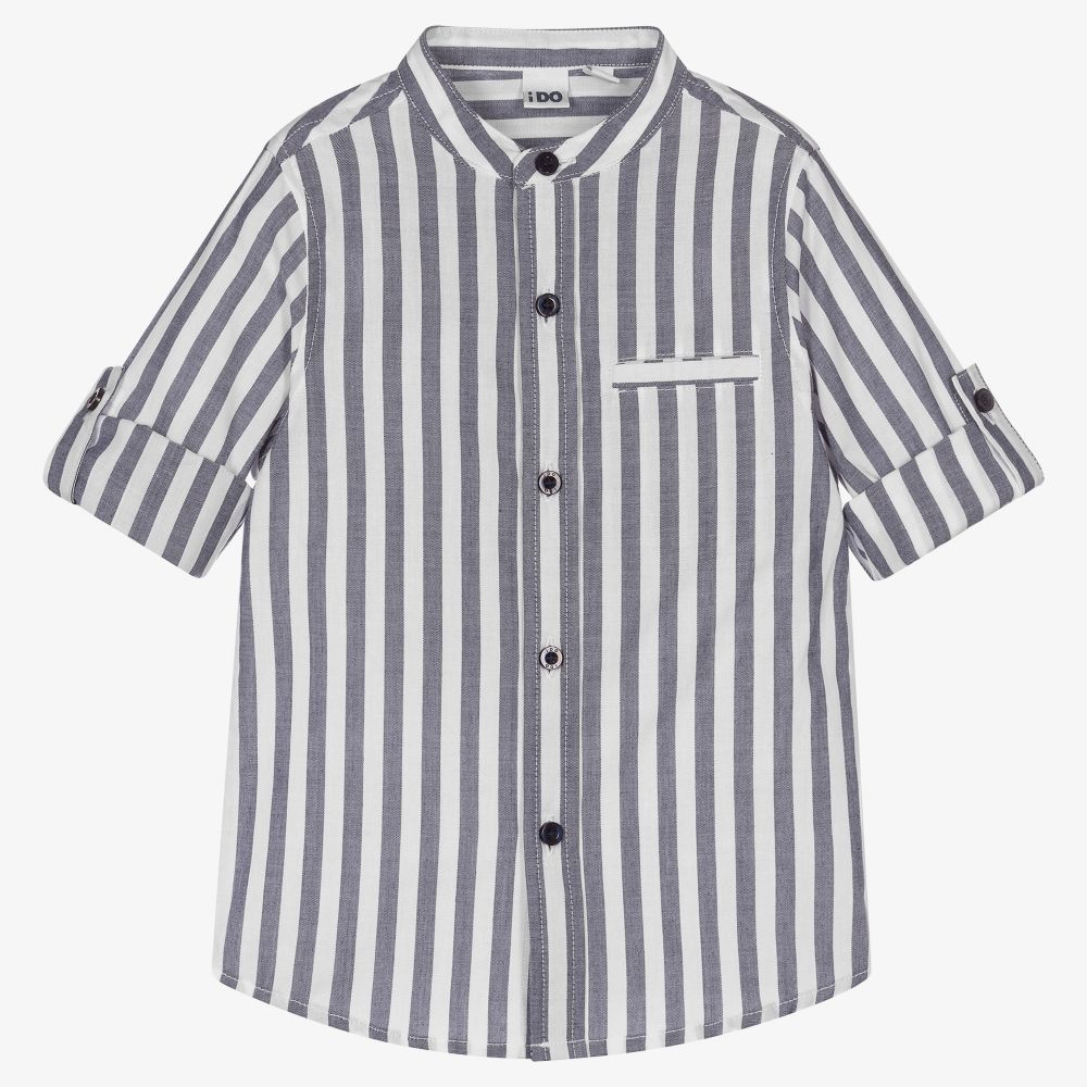 Kids Stripe Tunic in Grey Kids Stripe Tunic in Grey