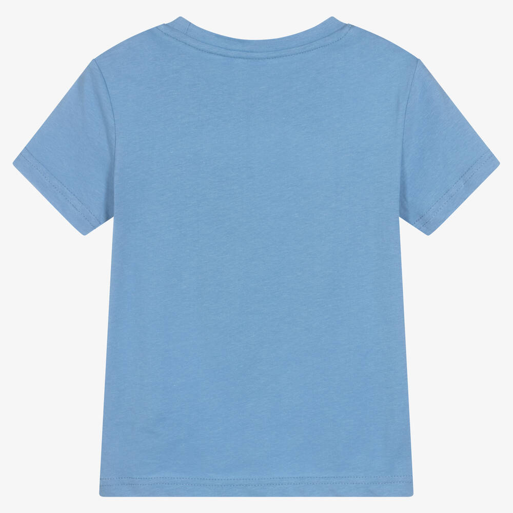 iDO Малыши-Голубая хлопковая футболка | Childrensalon Outlet