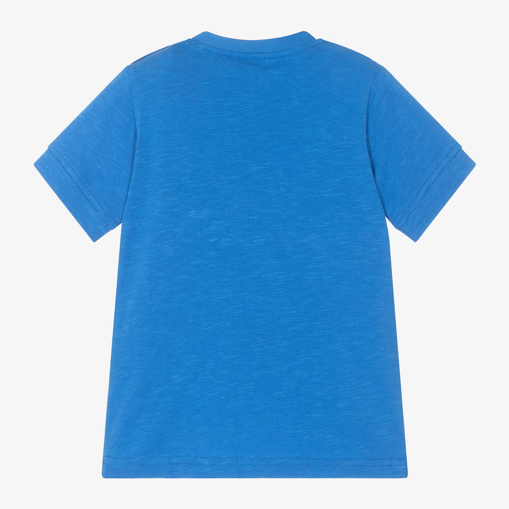 iDO Малыши-Boys Blue Cotton T-Shirt | Childrensalon Outlet