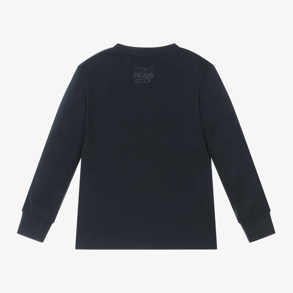 iDO Baby-توب بطبعة كلب قطن جيرسي لون كحلي للأزلاد | Childrensalon Outlet