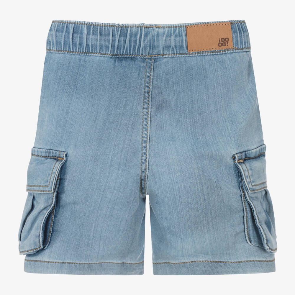 iDO Baby-Boys Blue Jersey Denim Shorts | Childrensalon Outlet