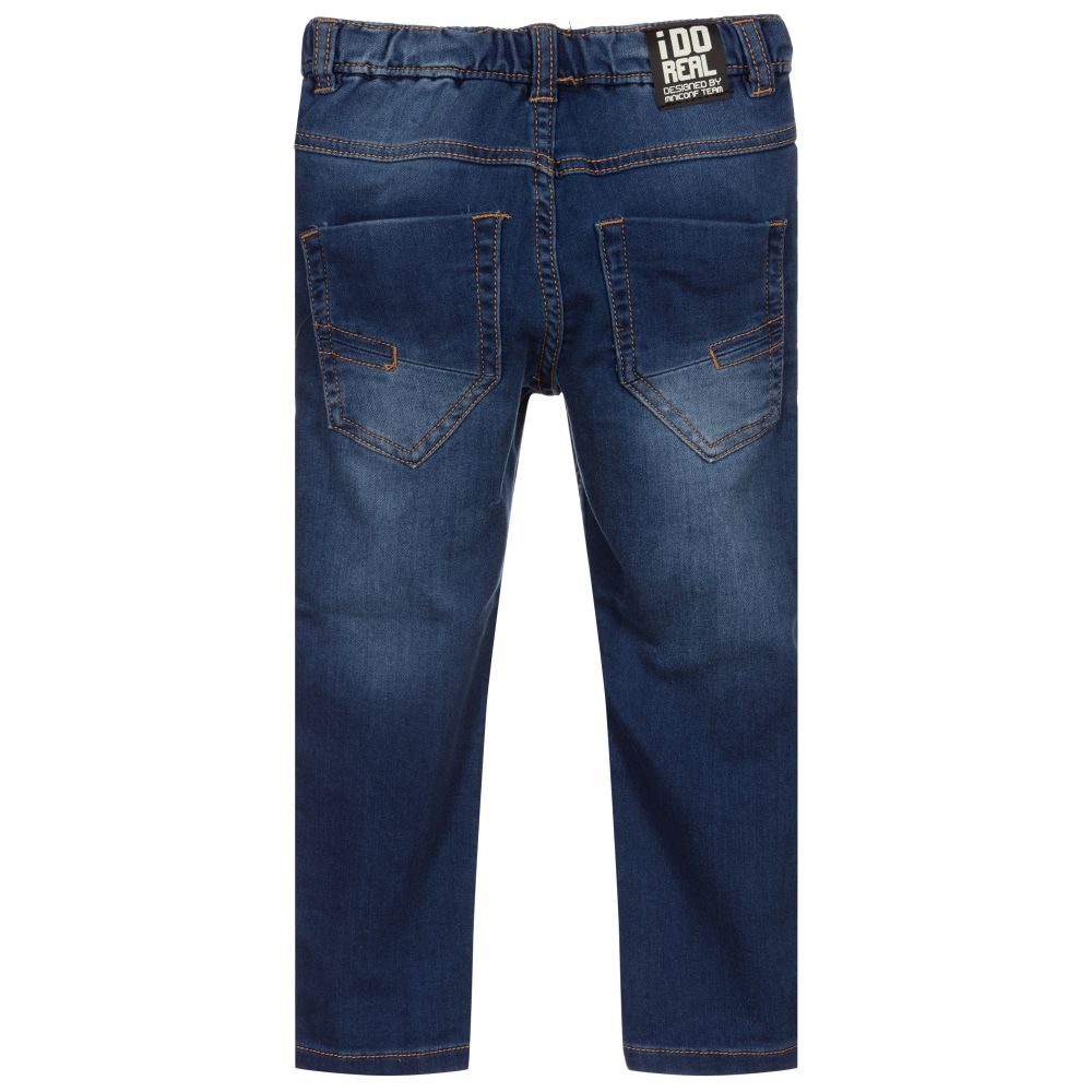 iDO Малыши-Boys Blue Jersey Jeans | Childrensalon Outlet