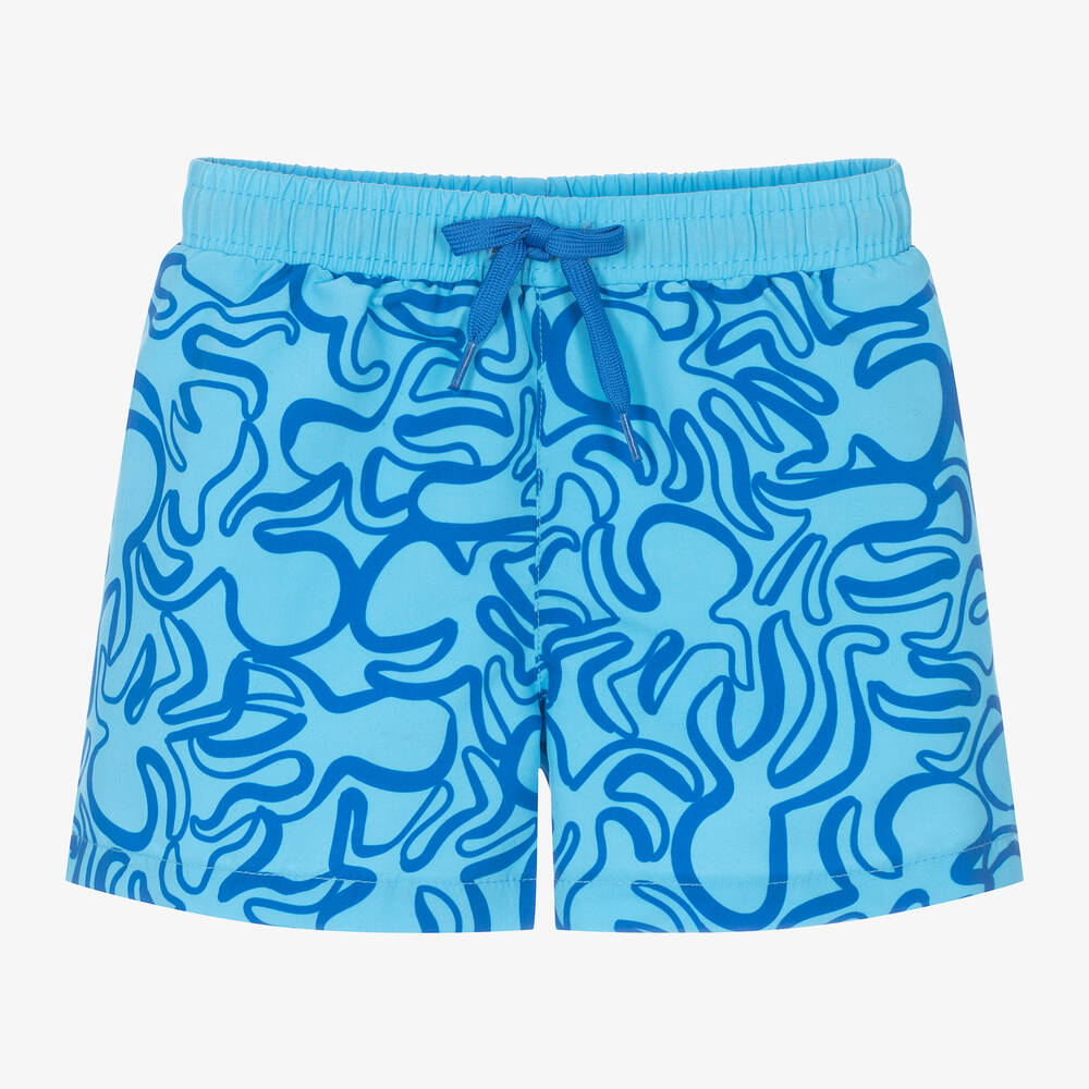 iDO Baby-Boys Blue Octopus Print Swim Shorts | Childrensalon Outlet