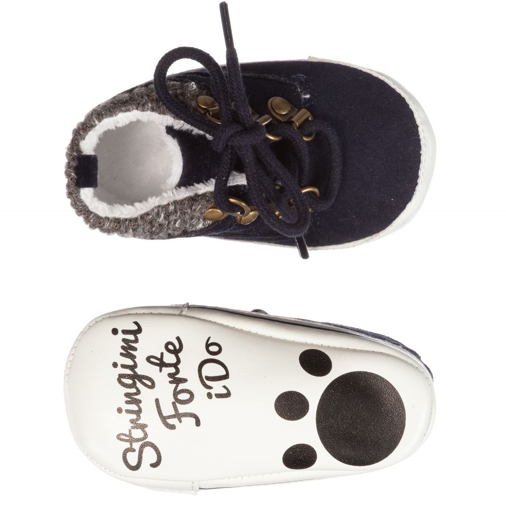 iDO Мини-Boys Blue Pre-Walker Shoes | Childrensalon Outlet