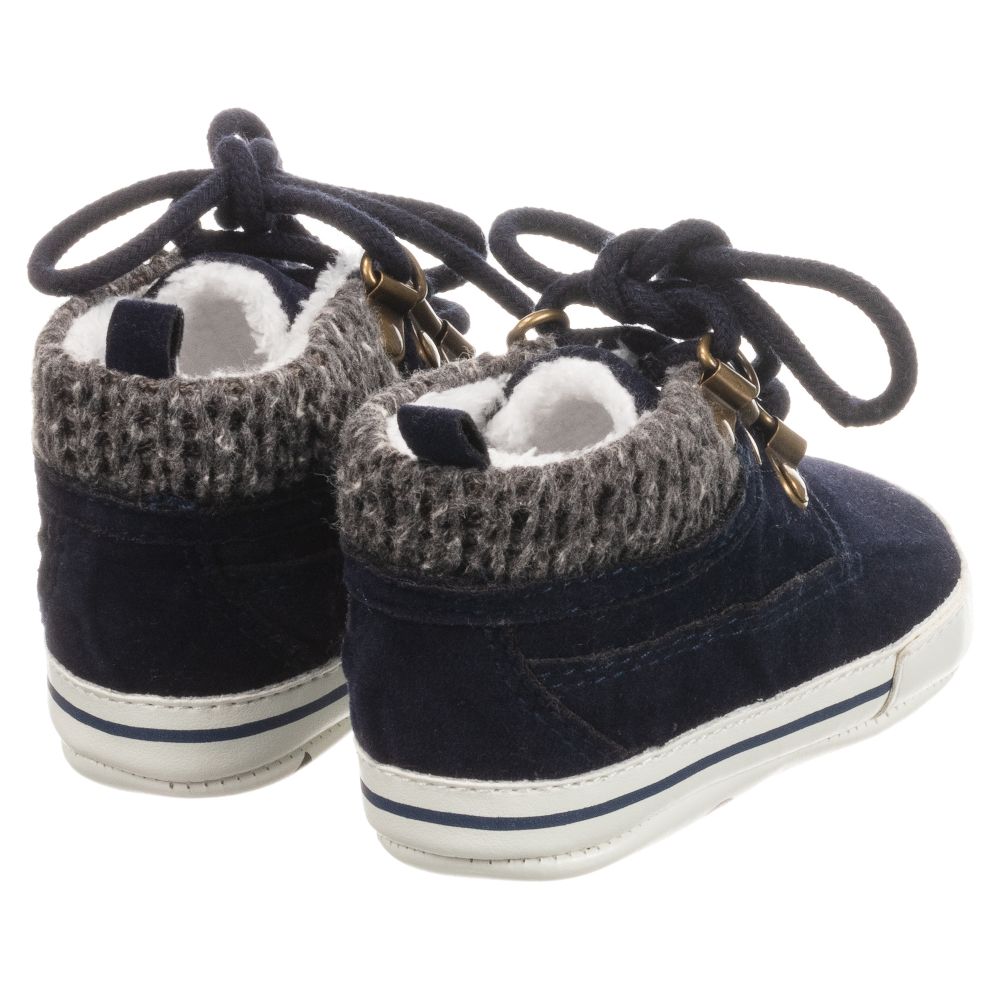 iDO Мини-Boys Blue Pre-Walker Shoes | Childrensalon Outlet