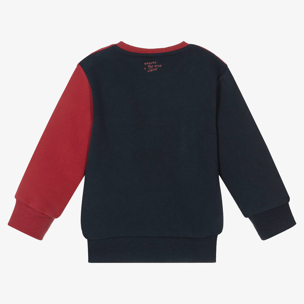 iDO Baby-Boys Blue & Red Sweatshirt  | Childrensalon Outlet