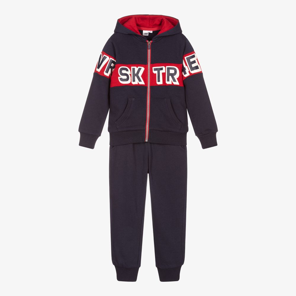 iDO Baby - Boys Blue & Red Tracksuit | Childrensalon