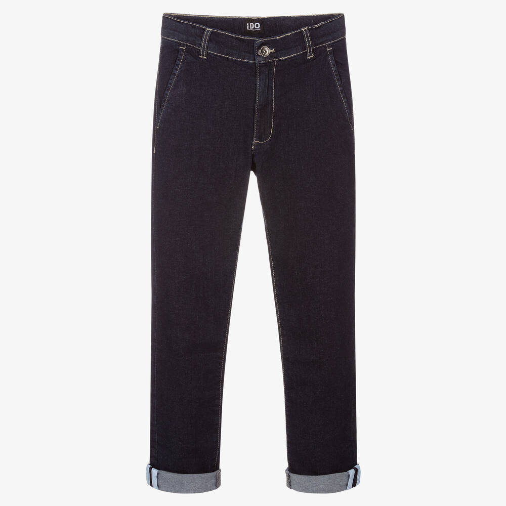iDO Junior-Boys Blue Regular Denim Jeans | Childrensalon Outlet