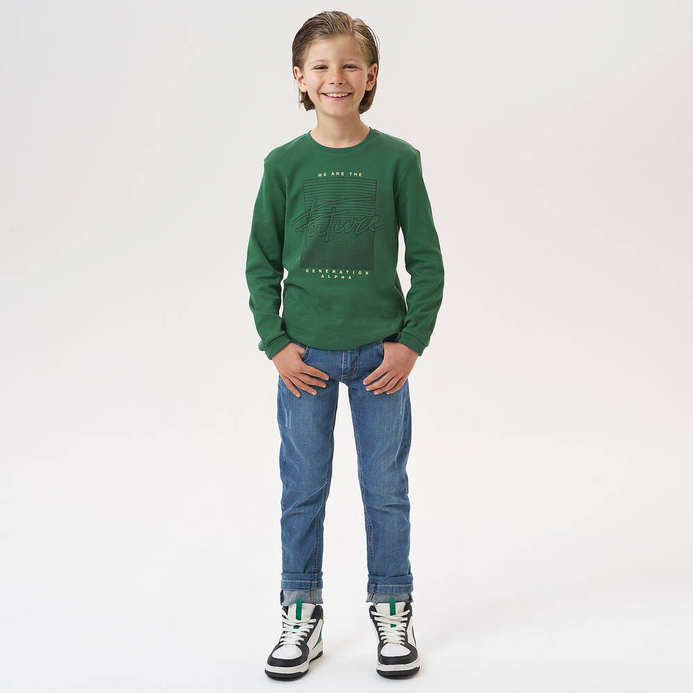 iDO Junior Jean slim en denim gar on