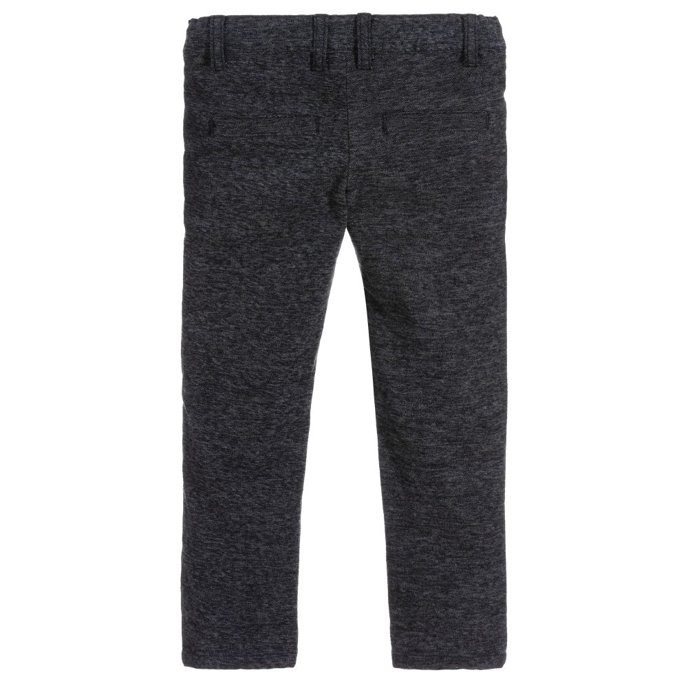 iDO Baby-Boys Blue Slim Fit Trousers  | Childrensalon Outlet
