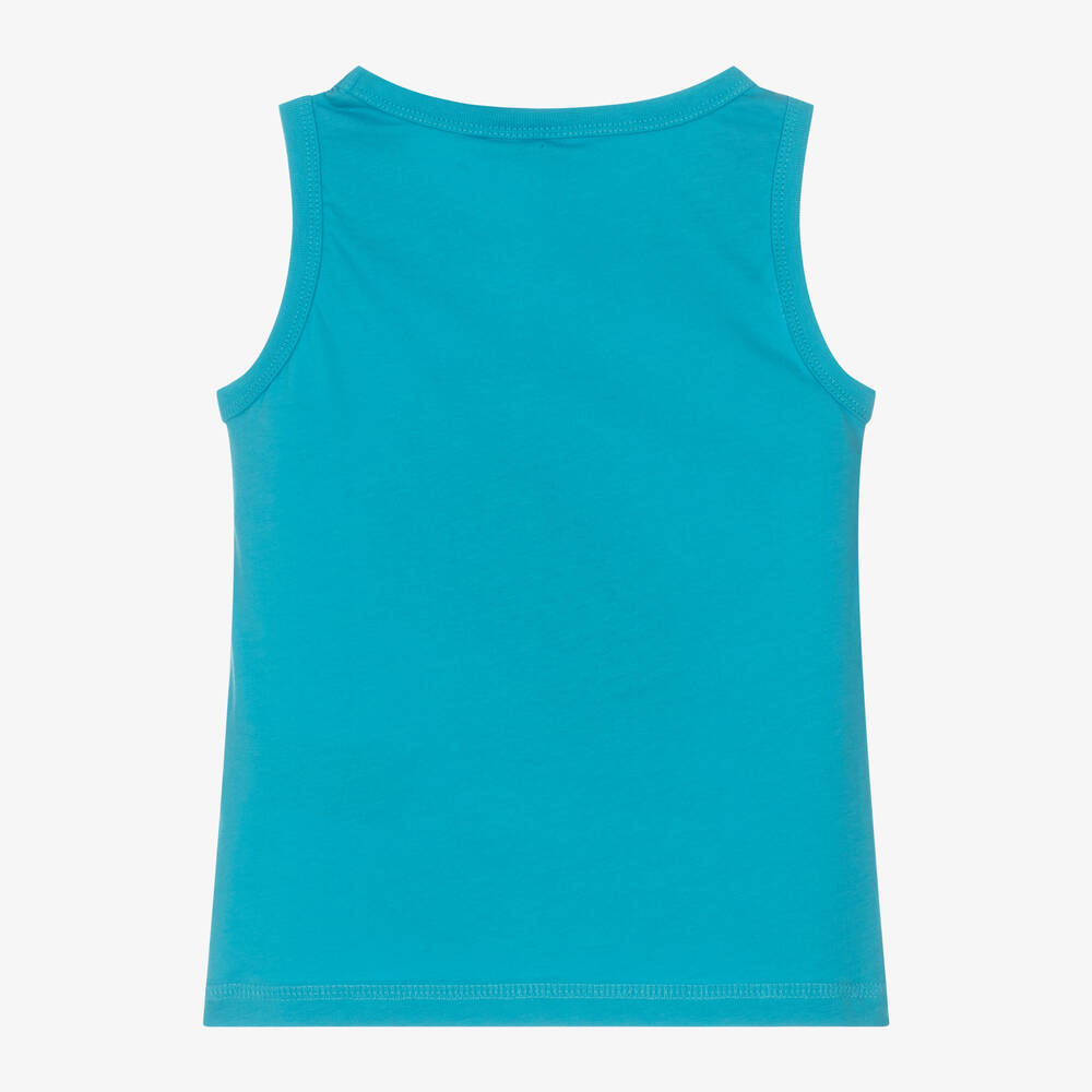 iDO Baby-Boys Blue Surf Print Cotton Vest Top | Childrensalon Outlet