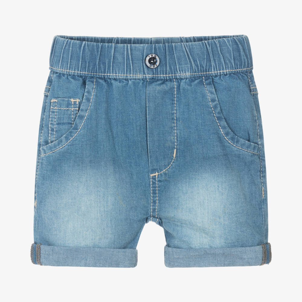 iDO Мини-Джинсовые шорты с отворотами для мальчиков из шамбре | Childrensalon Outlet
