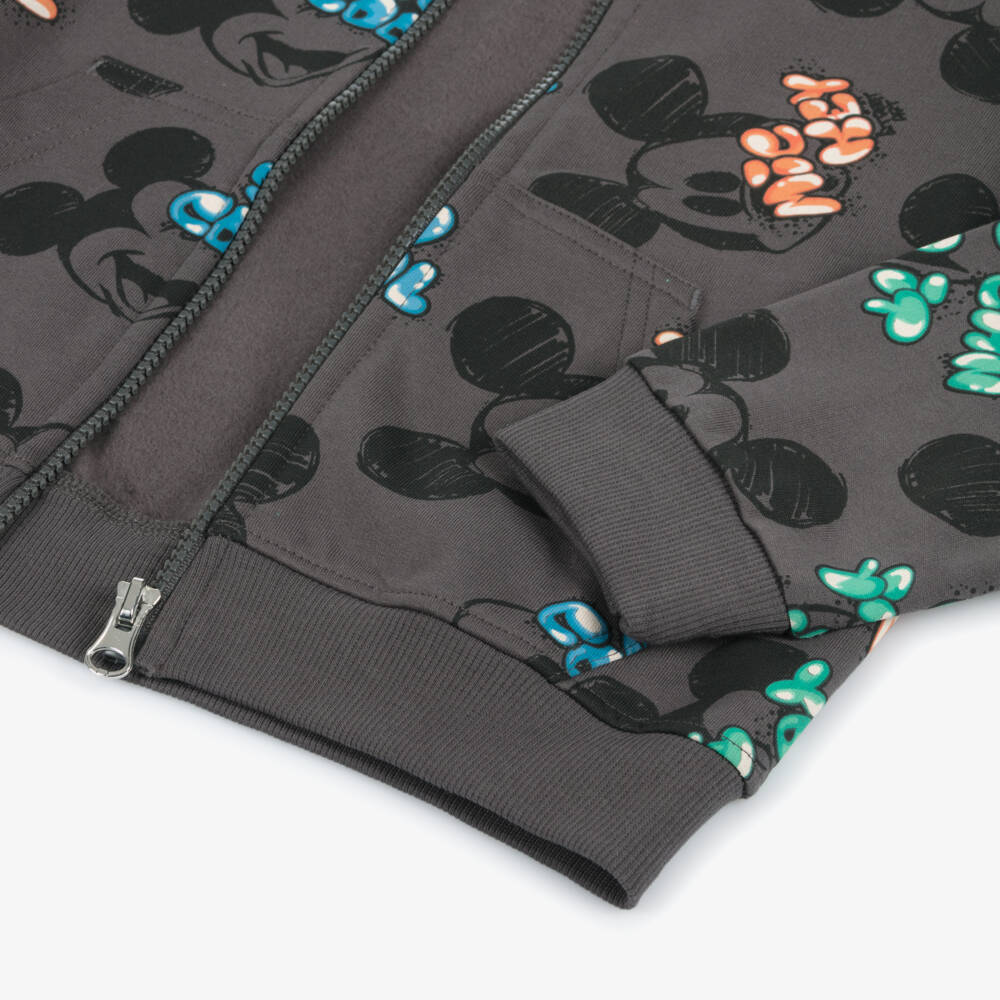 iDO Baby-Boys Charcoal Disney Zip Hoodie | Childrensalon Outlet