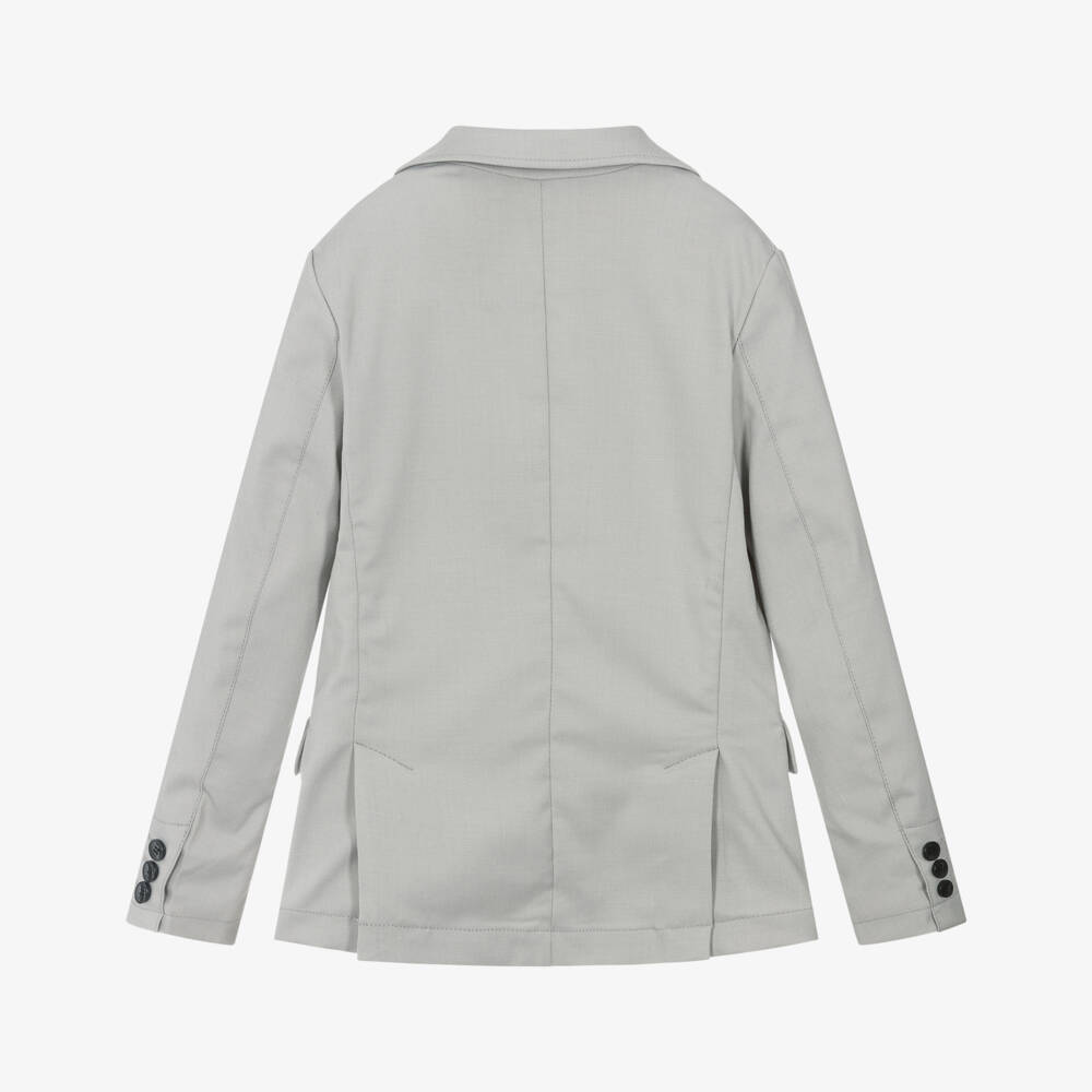 iDO Junior-Boys Charcoal Double-Button Suit Jacket | Childrensalon Outlet