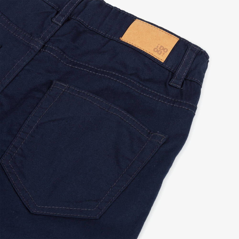 iDO Junior-Boys Classic Blue Chino Shorts | Childrensalon Outlet