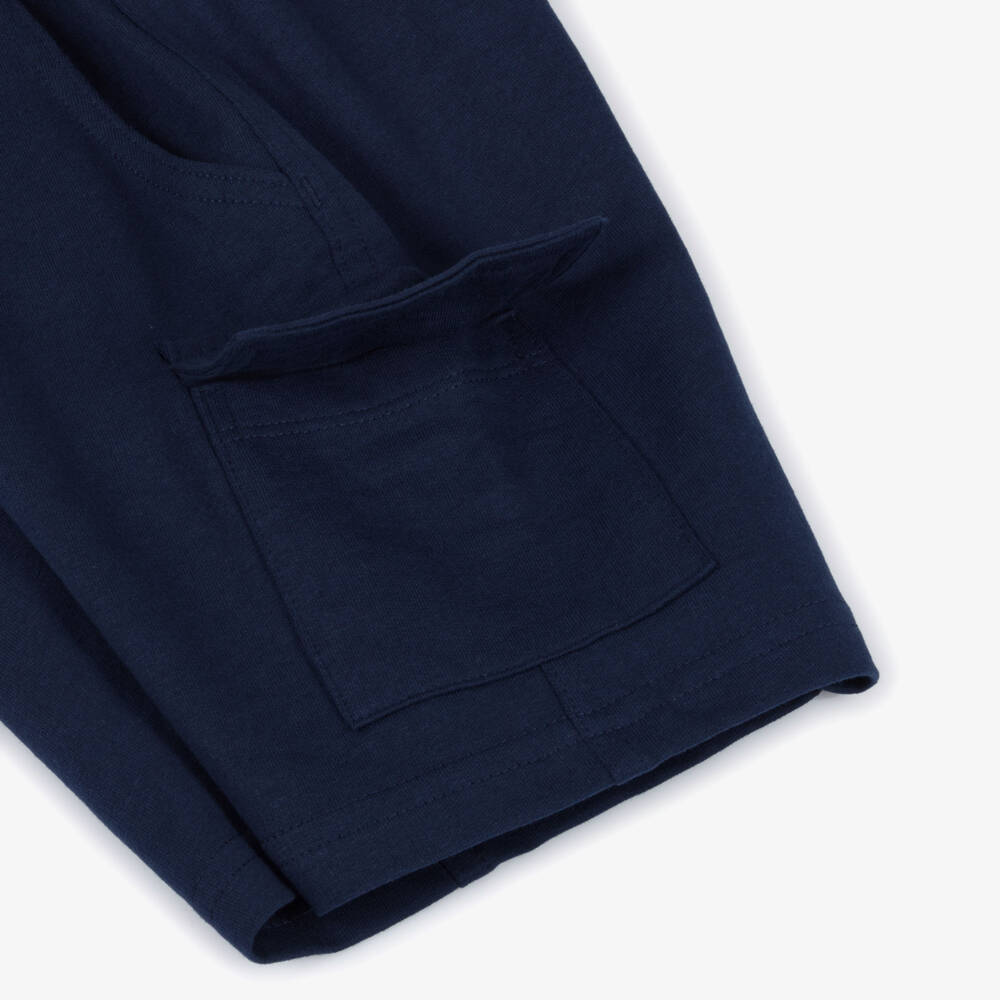 iDO Малыши-Классические синие хлопковые шорты карго для мальчиков | Childrensalon Outlet