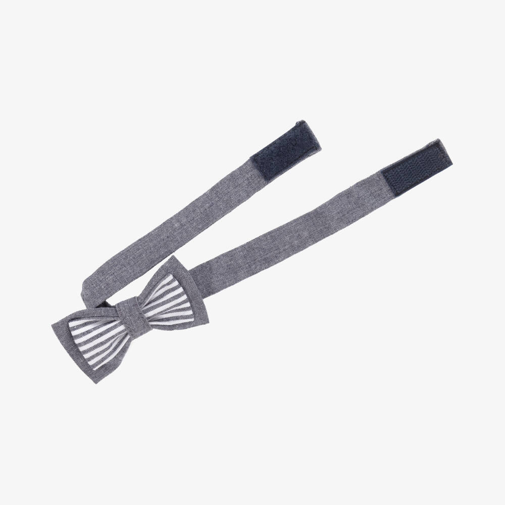 iDO Baby-Boys Classic Blue Cotton Tie | Childrensalon Outlet