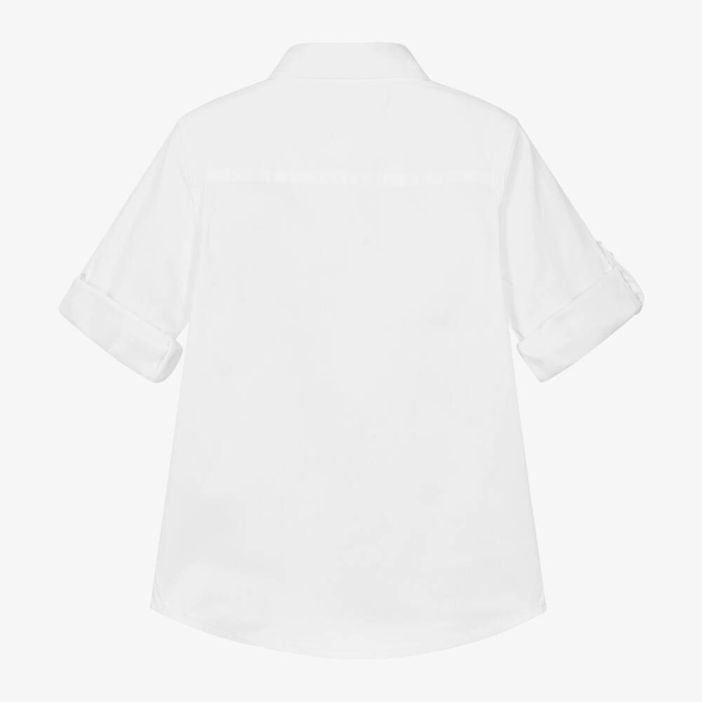 iDO Baby-Boys Classic Ivory Poplin Blouse | Childrensalon Outlet