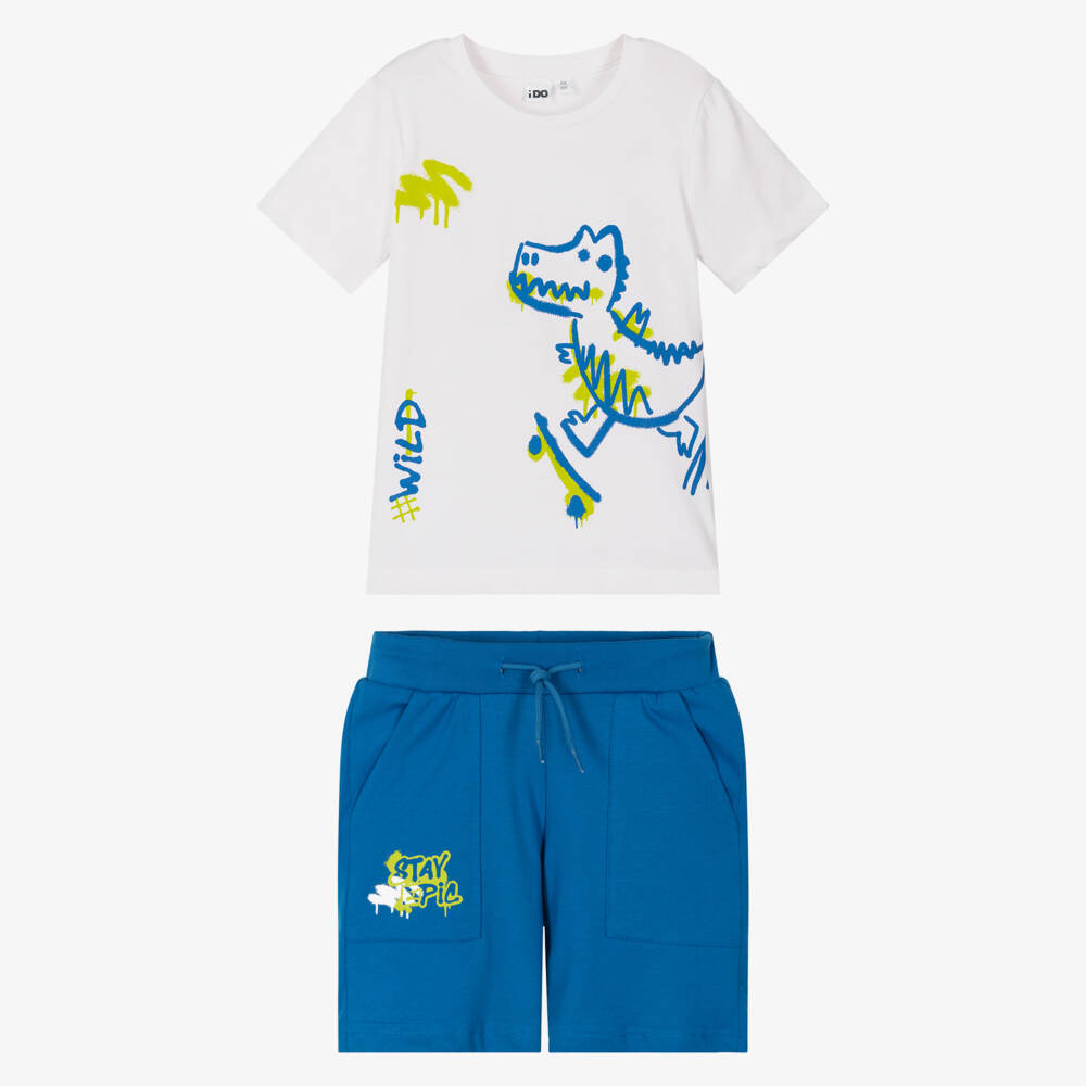 iDO Baby-Boys Cotton Dino Adventure Shorts | Childrensalon Outlet
