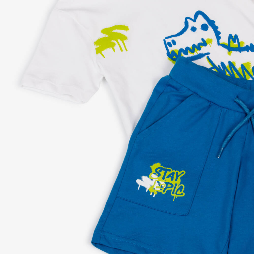 iDO Baby-Boys Cotton Dino Adventure Shorts | Childrensalon Outlet